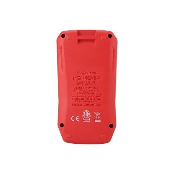 MPPT testeris, 5-800W, 0-35A,  12-60VDC, rankinis/auto rezimas, UNI-T