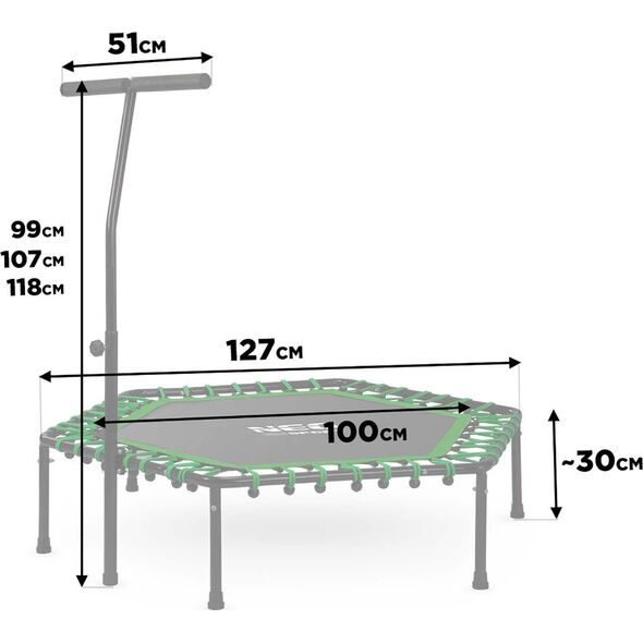 Trampolina Neo-Sport 11034 FT127 cm