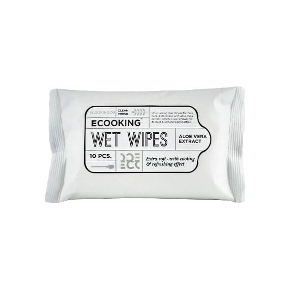 Ecooking, Ecooking, Aloe Vera Extract, Cleansing Wipes, For Face, 10 pcs For Men