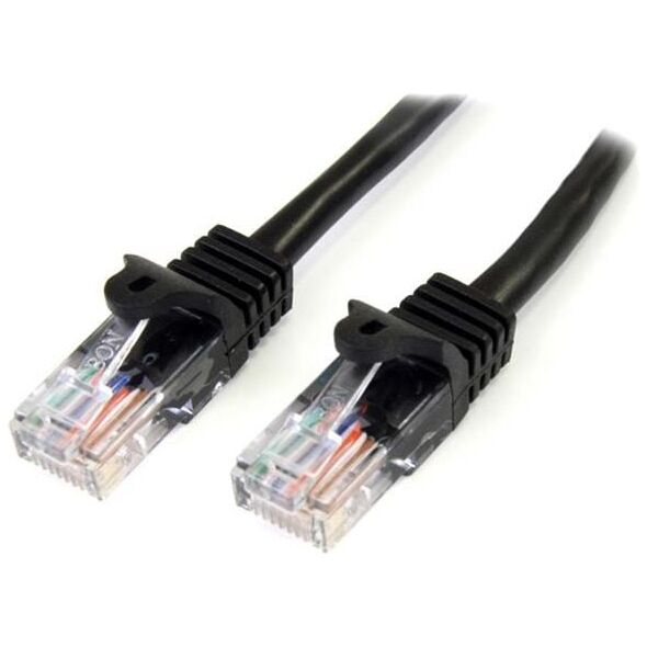 StarTech CAT 5E Czarny Patchcord 3M (45PAT3MBK)