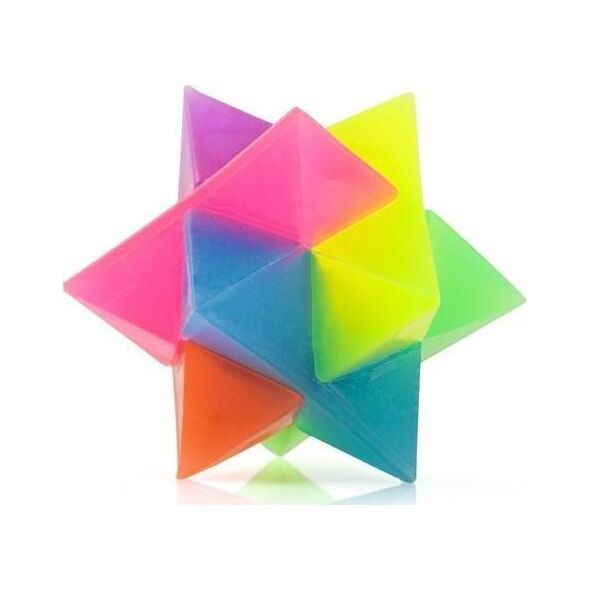 Świecąca odbijająca się gwiazdka 3D