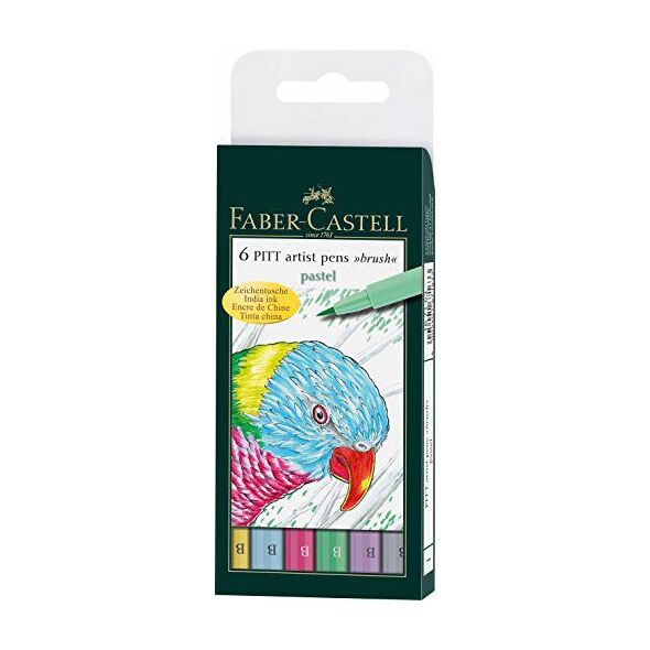 Faber-Castell Pitt Artist Pen Pastel 6 kolorĂłw