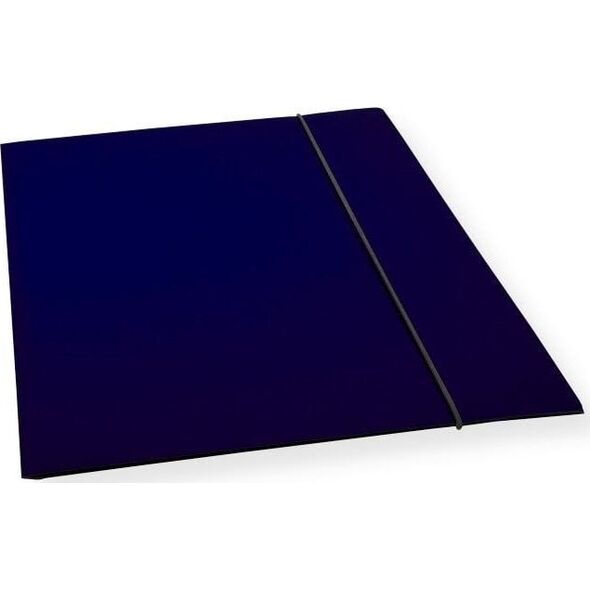 Teczka A4 z gumką lakier granatowa 300gsm (10szt)