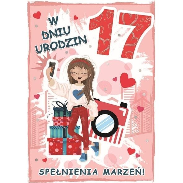Karnet urodziny 17