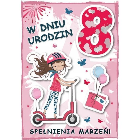 Karnet urodziny 8
