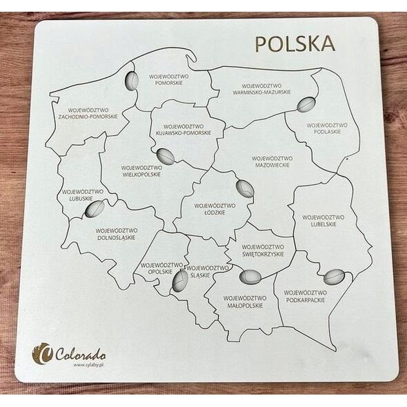 Mapa Polski. Znam swój kraj
