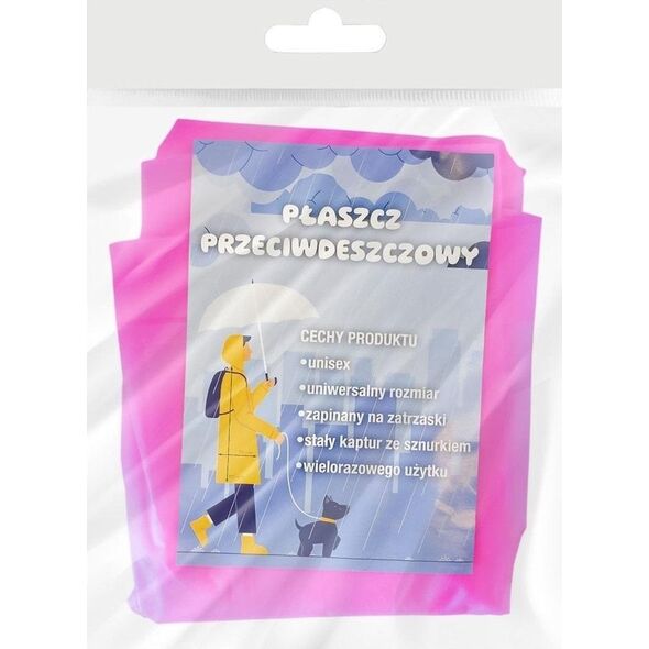 Płaszcz przeciwdeszczowy różowy