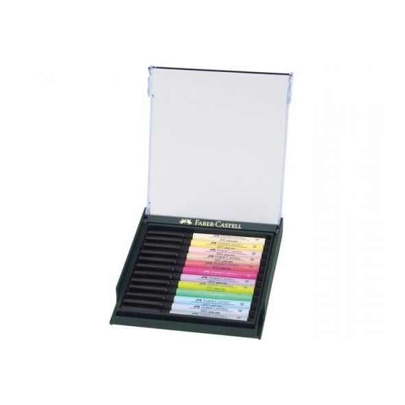 Faber-Castell Pitt Artist Pen Brush Zestaw 12 Kol. Pastel Faber-Castell (267420 FC)