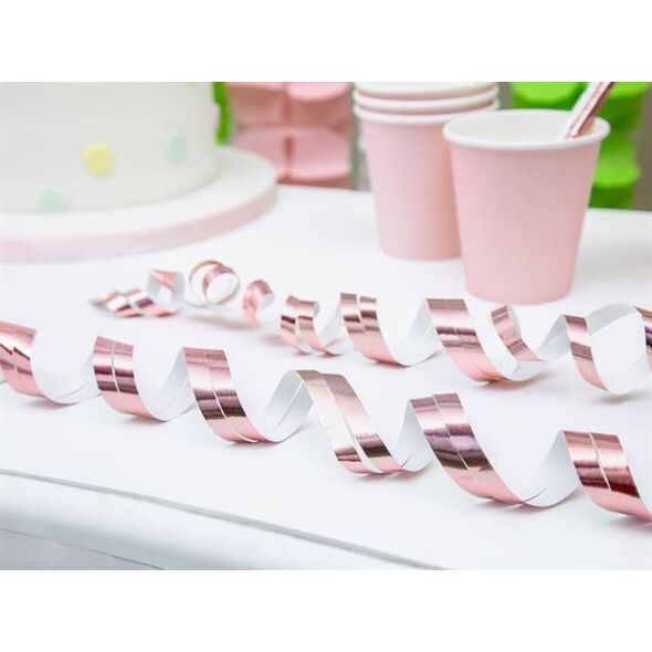 Party Deco Serpentyny, różowe złoto, 3,8 m, 18 szt. uniwersalny