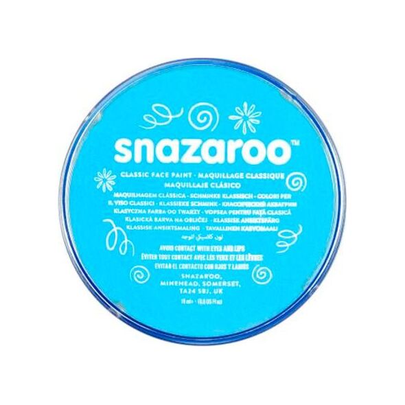 Akson Farba do twarzy i ciała turkusowa Snazaroo 18 ml