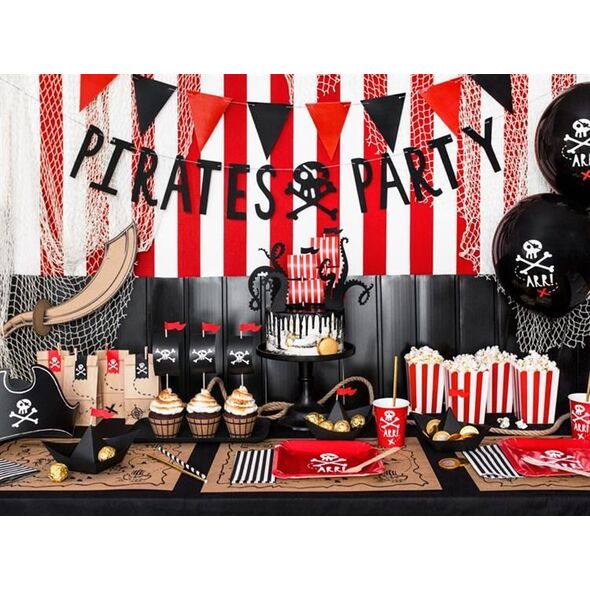 Party Deco Toppery na ciasto Piraci, mix, 5 szt. uniwersalny