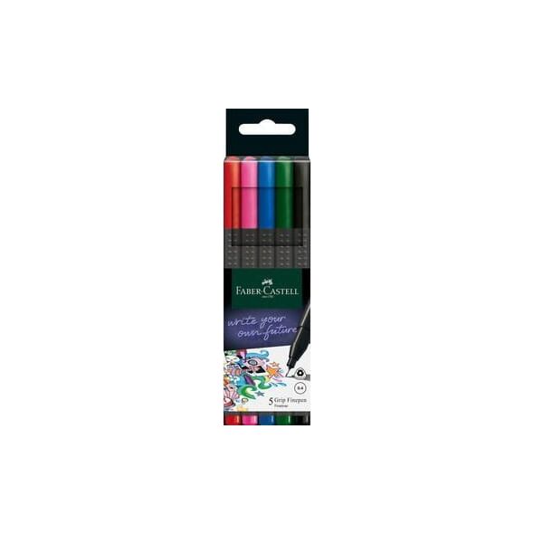 Faber Cienkopisy Grip 5 kol. podstawowych Faber-Castell  [0|0]
