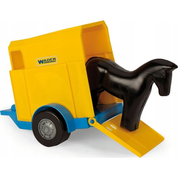 Wader Traktor-ładowarka z przyczepą na konia
