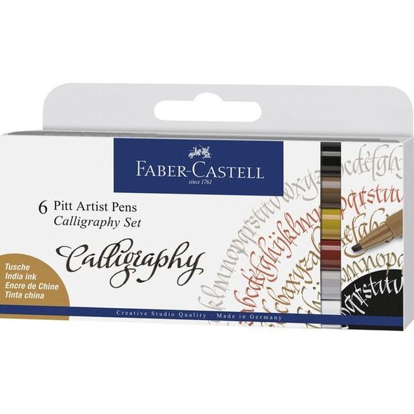 Faber-Castell pióro do kaligrafii Pitt Artist C 2,5 mm brązowe 6 szt