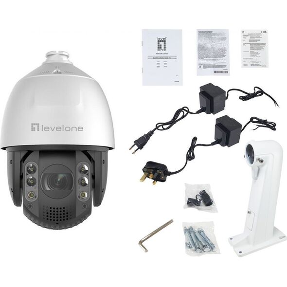 Kamera IP LevelOne LevelOne IPCam FCS-4072 PTZ32x Dome Out 4MP H.265 IR 20W PoE