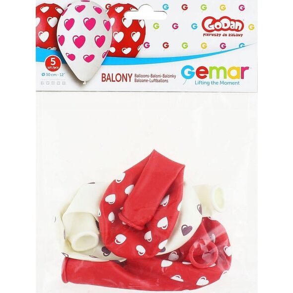 GoDan Balony 12" Prem.Serduszka A5 GS110/P198 18227