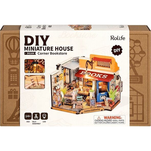 Robotime ROBOTIME Składany Drewniany Model Puzzle 3D - Księgarnia na Rogu