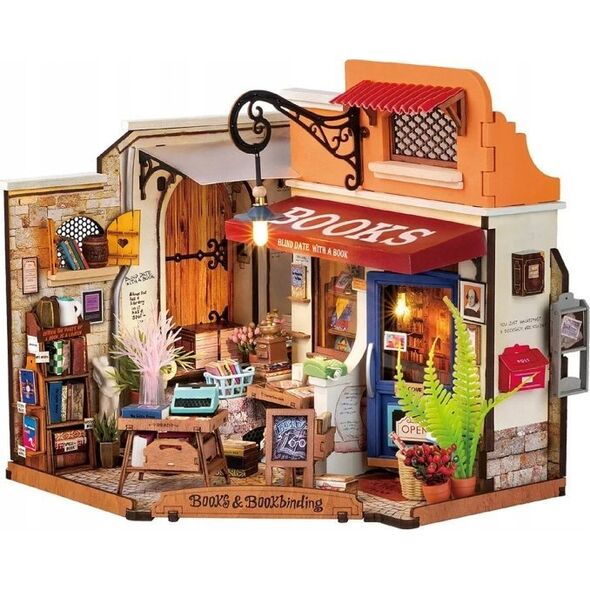 Robotime ROBOTIME Składany Drewniany Model Puzzle 3D - Księgarnia na Rogu