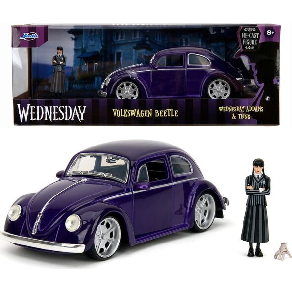 Jada Jada Toys Wednesday Pojazd Volswagen Beetle z figurką 1:24