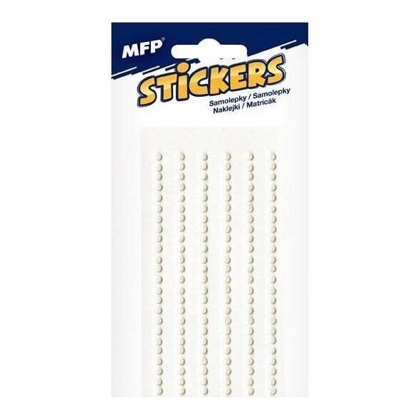 MFP χάρτινα αυτοκόλλητα πέρλες 3mm 1102PE 1032383 14387118 8595724402411