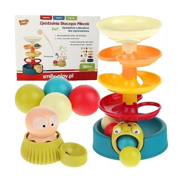 Smily Play Zjeżdżalnia skaczące piłeczki SmilyPlay SP84959