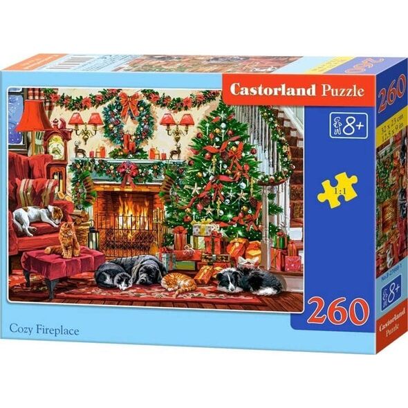 Puzzle świąteczne 260-elementów Cozy Fireplace