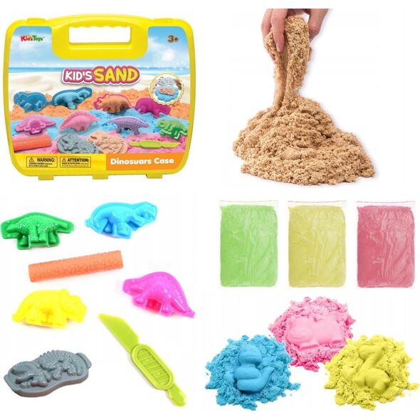 PIASEK KINETYCZNY 300g Z FOREMKAMI DINO 1SZT