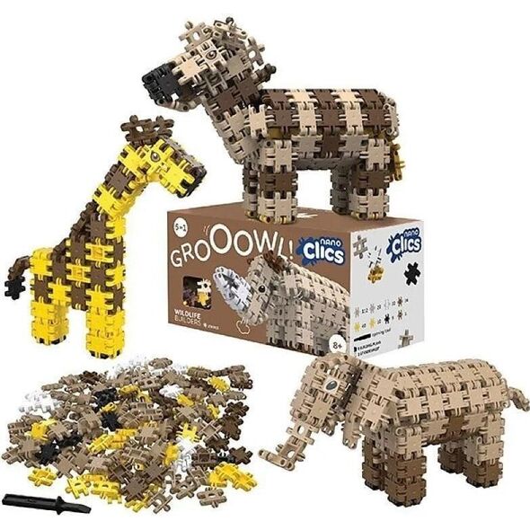 NANO CLICS Dzika przyroda WILDLIFE Zestaw 250el