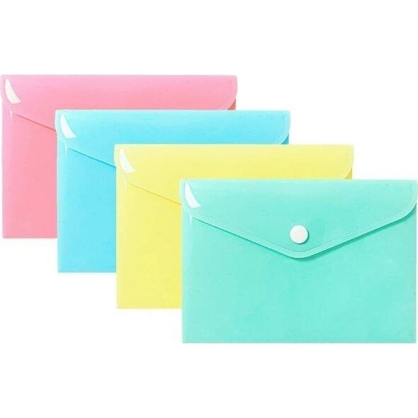 Teczka koperta A6 PP pastel (10szt)