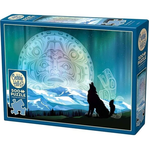 Puzzle 500 Samotny wilk G3