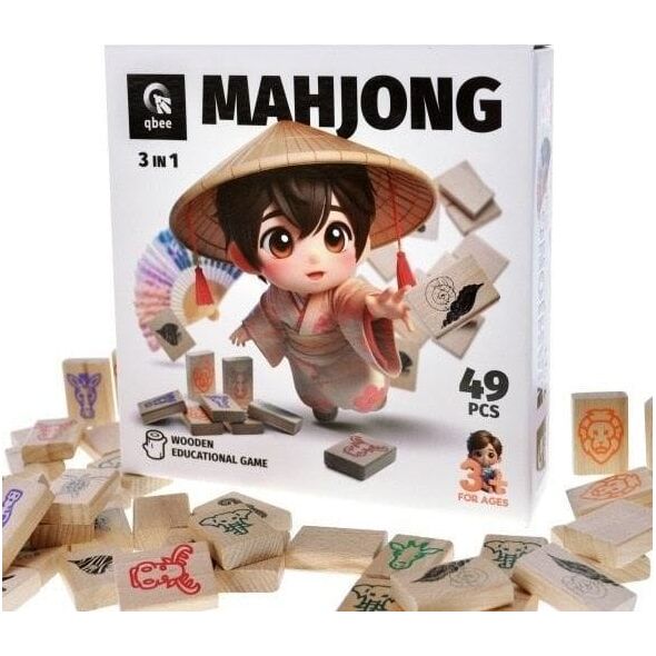Dra drewniana Madżong 49el