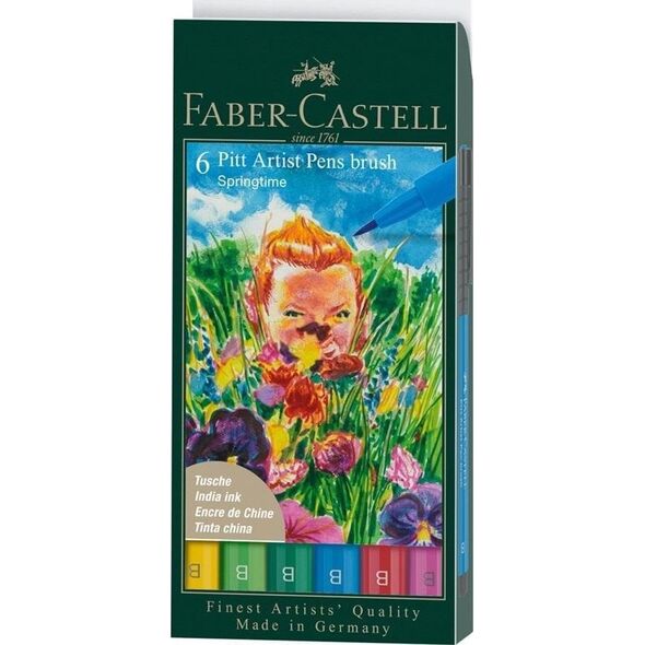 Pisaki Pitt Artist Pen Spring B 6szt