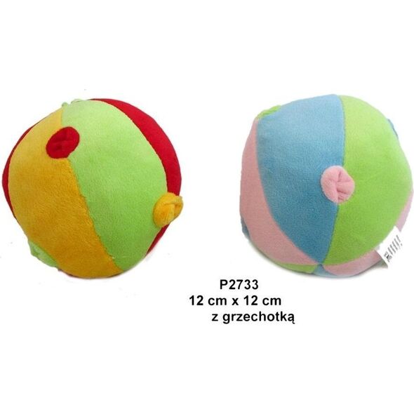 Piłka grzechotka 12cm MIX