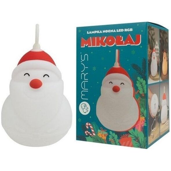 Lampka nocna LED RGB Mikołaj