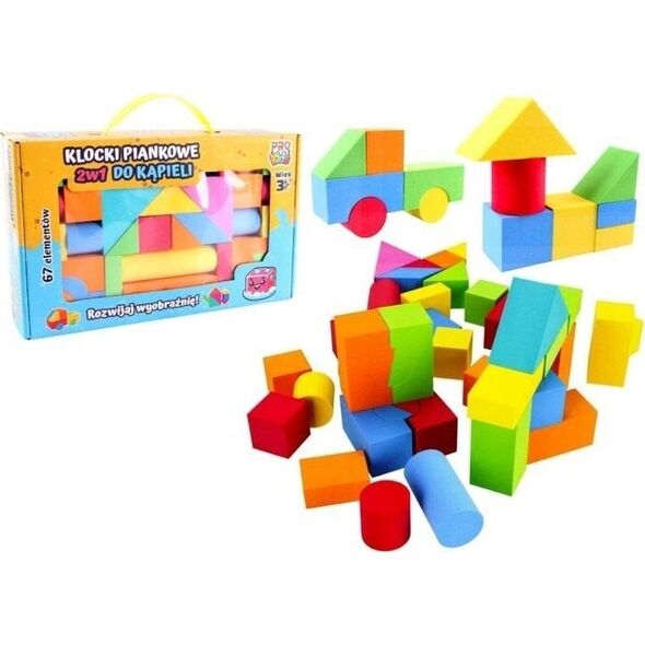 Klocki piankowe 2w1 do kąpieli