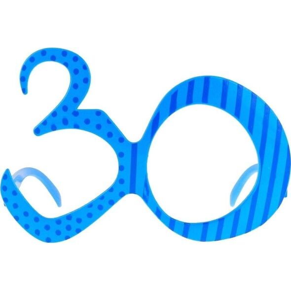 Okulary 30 urodziny niebieskie