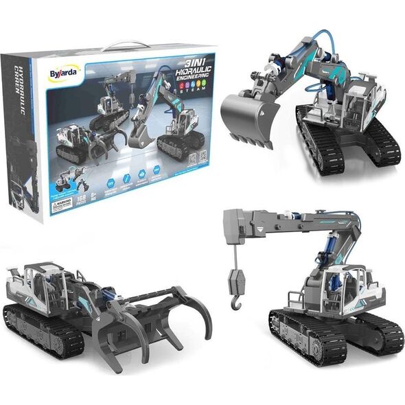 Dźwig koparka hydrauliczna 3w1