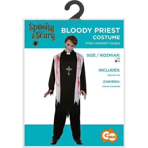 Strój dla dorosłych Krwawy Ksiądz rozm. 56