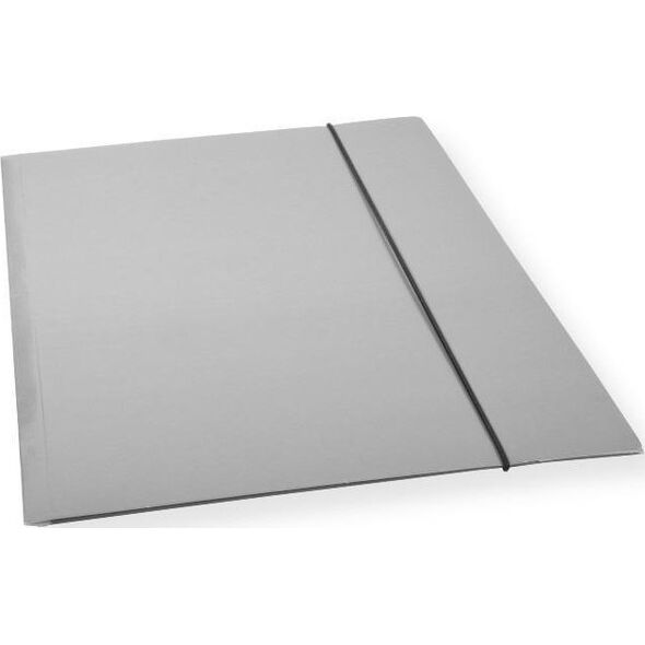 Teczka A4 z gumką lakier szara 300gsm (10szt)