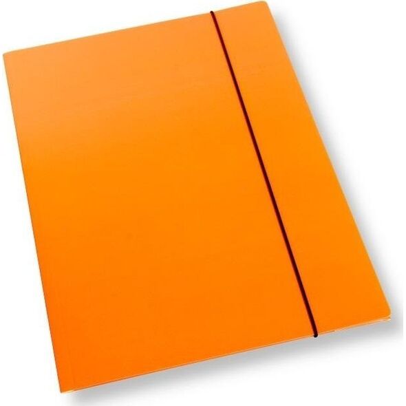 Teczka A4 z gumką lakier pomarańcz. 350gsm (10szt)