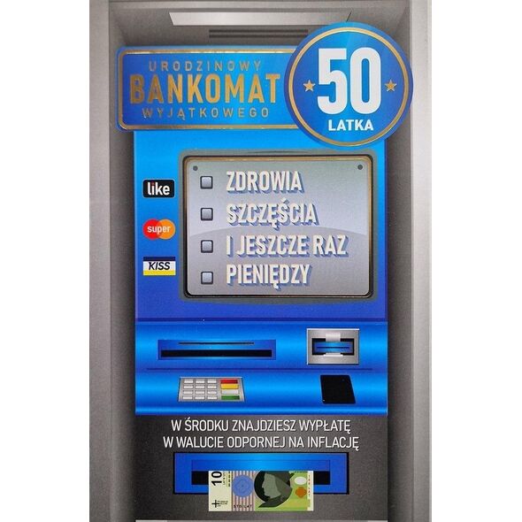 Karnet Urodziny 50 męskie