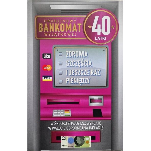 Karnet Urodziny 40 damskie