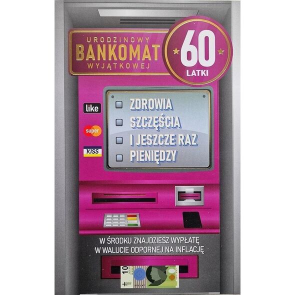 Karnet Urodziny 60 damskie