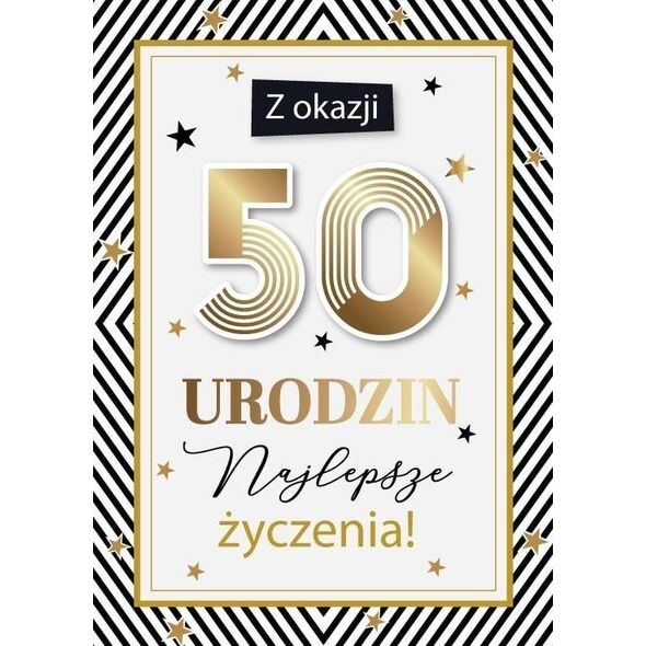 Karnet Urodziny 50