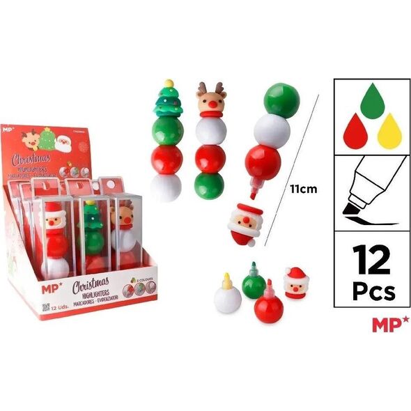Zakreślacz w kulce 3 kolory BM MIX