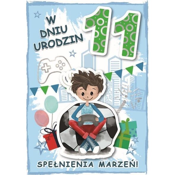Karnet urodziny 11