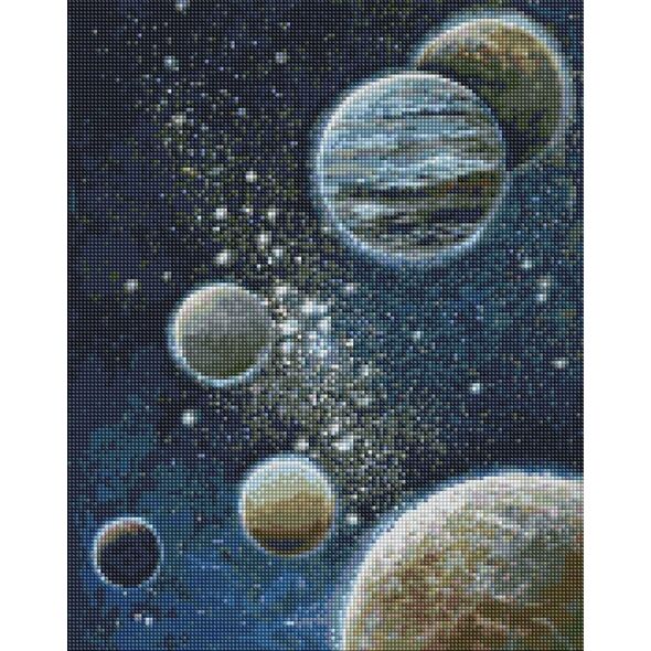 Diamentowa mozaika - Niezbadany kosmos 40x50cm