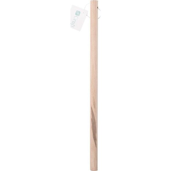 Drążek drewniany do makramy naturalny Fi 15x30cm