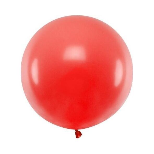 Balon okrągły pastel poppy red 60cm