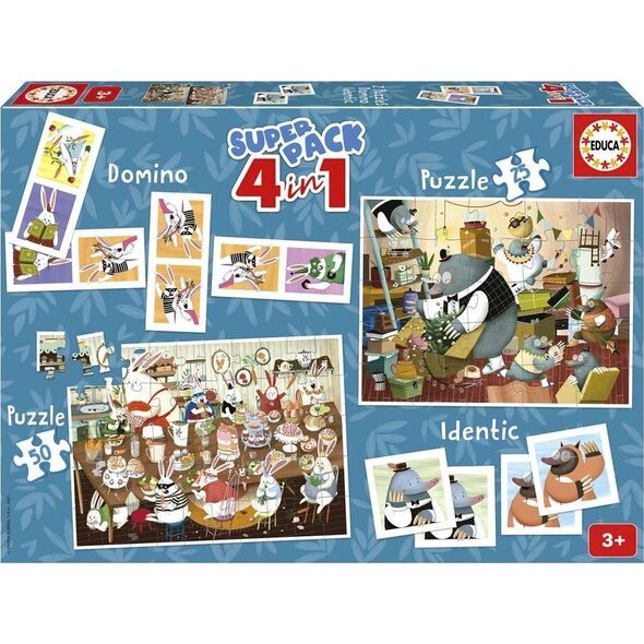 Puzzle 4w1 Leśne opowieści